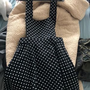 OVERALLS POLKA DOT DRESS (final price)